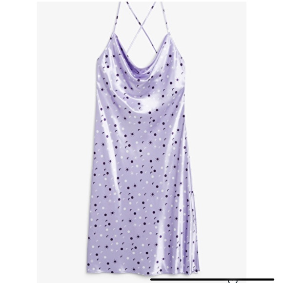 ISO *DO NOT BUY* Cross-Back Satin Midi Dress (Sun&Moon) - Picture 1 of 1